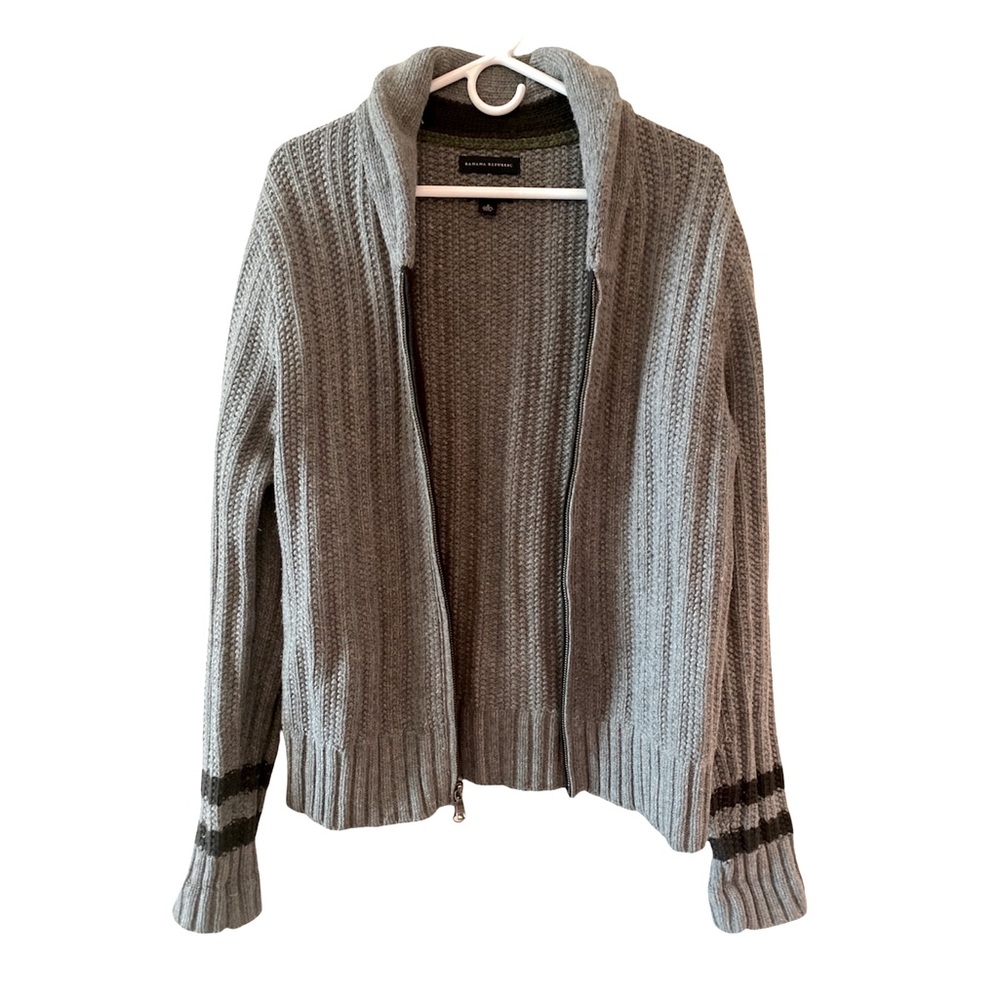 Banana Republic Men’s Shawl Neck Zip Up Sweater